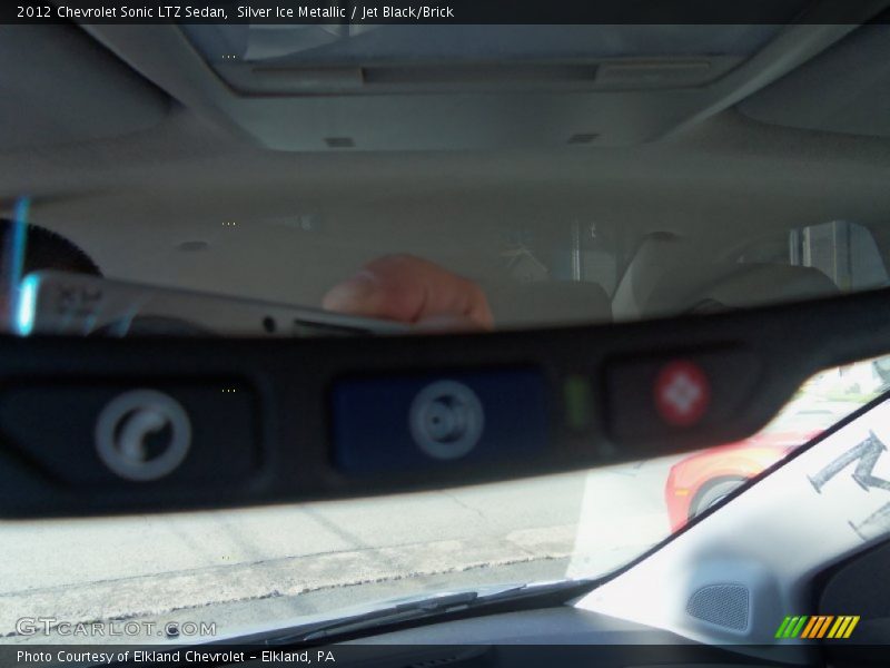 Silver Ice Metallic / Jet Black/Brick 2012 Chevrolet Sonic LTZ Sedan