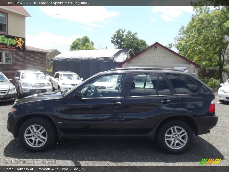 Black Sapphire Metallic / Black 2005 BMW X5 3.0i