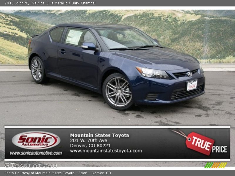 Nautical Blue Metallic / Dark Charcoal 2013 Scion tC