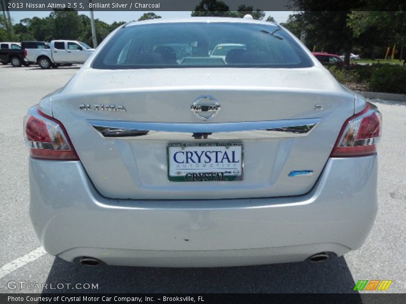 Brilliant Silver / Charcoal 2013 Nissan Altima 2.5 S