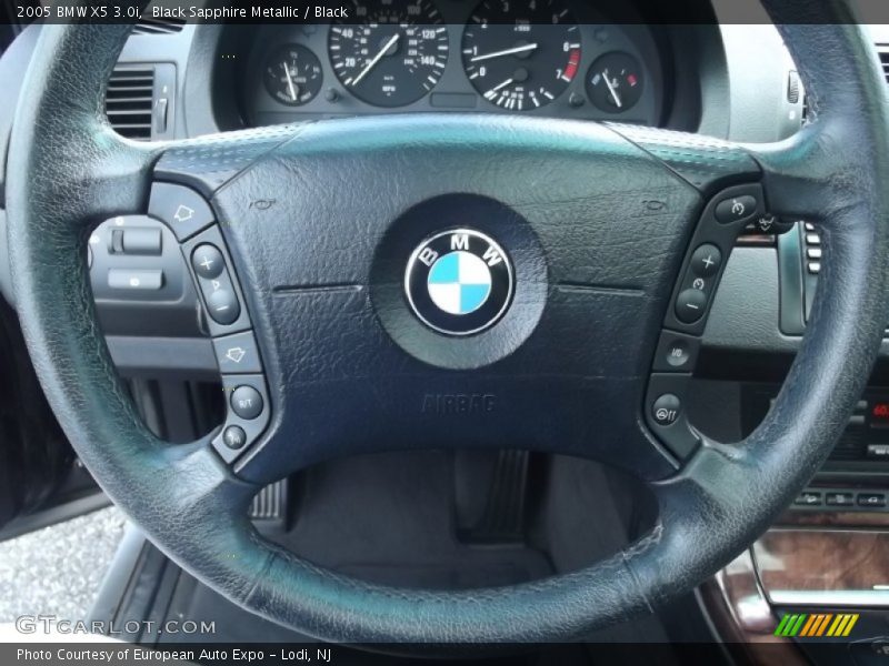Black Sapphire Metallic / Black 2005 BMW X5 3.0i
