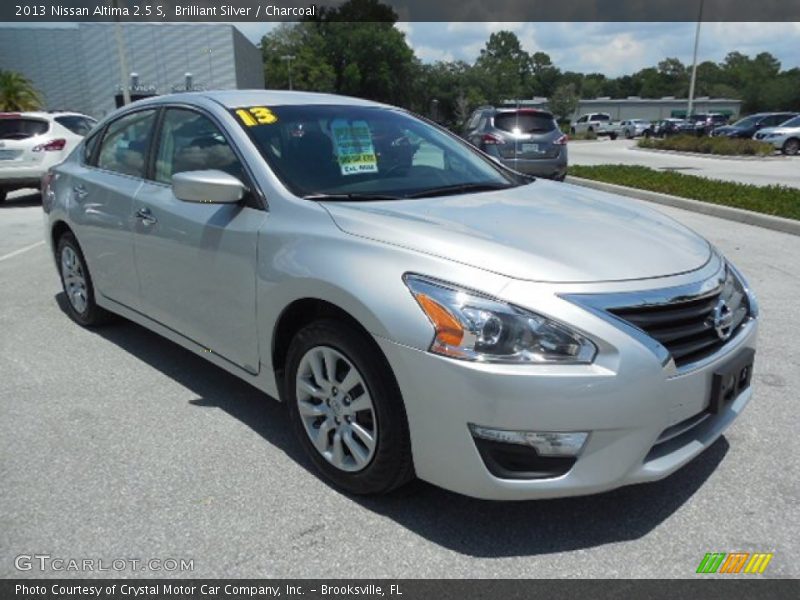 Brilliant Silver / Charcoal 2013 Nissan Altima 2.5 S