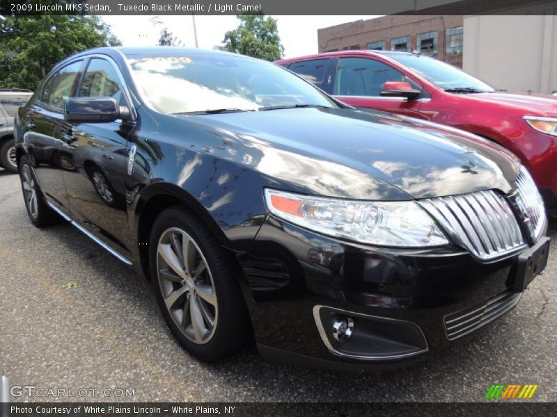 Tuxedo Black Metallic / Light Camel 2009 Lincoln MKS Sedan