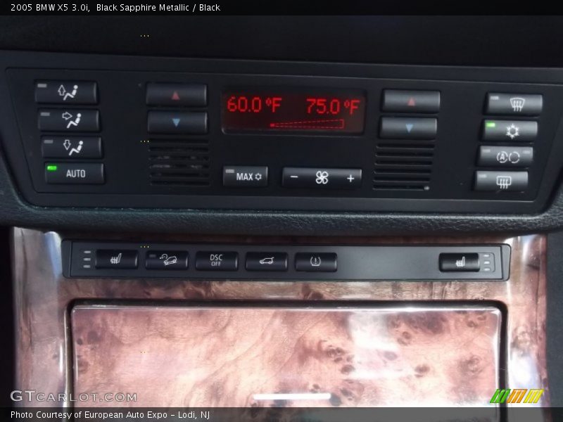 Black Sapphire Metallic / Black 2005 BMW X5 3.0i