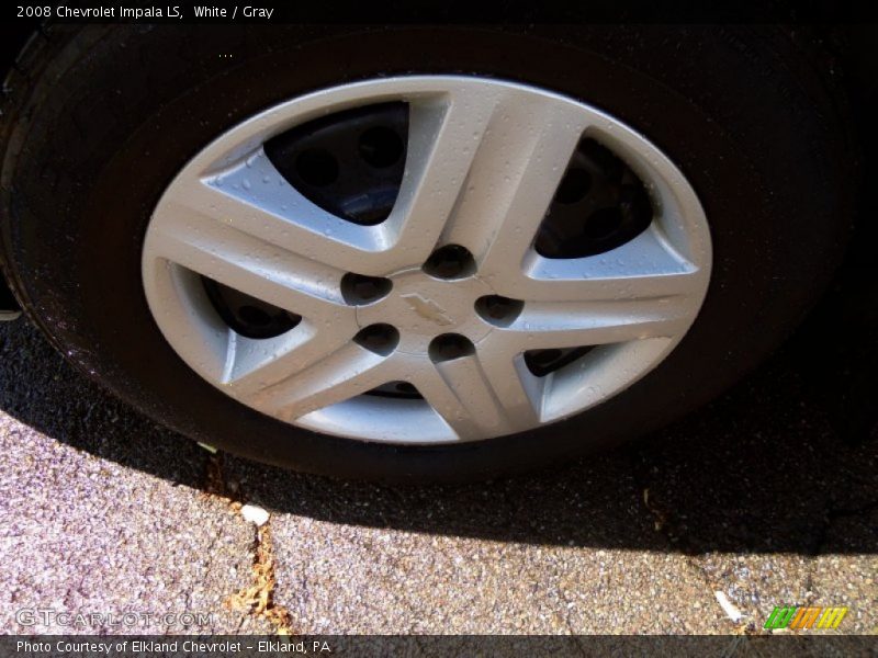 White / Gray 2008 Chevrolet Impala LS