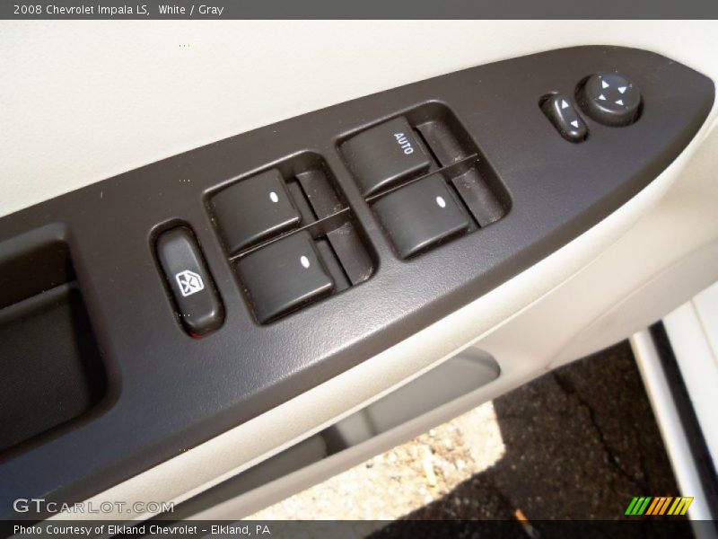 White / Gray 2008 Chevrolet Impala LS