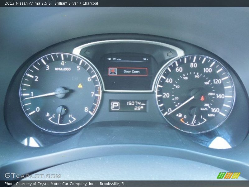 Brilliant Silver / Charcoal 2013 Nissan Altima 2.5 S