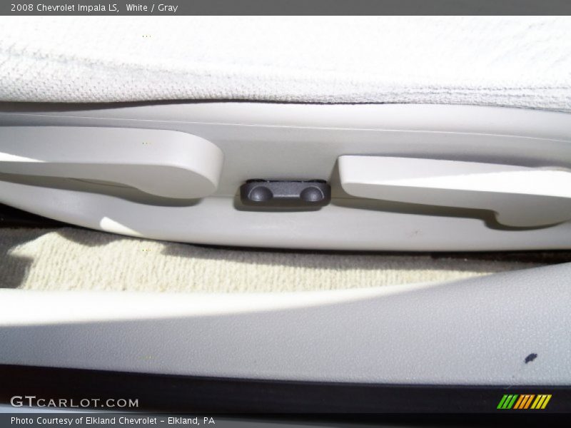 White / Gray 2008 Chevrolet Impala LS