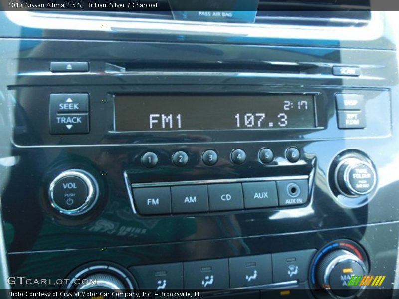 Brilliant Silver / Charcoal 2013 Nissan Altima 2.5 S