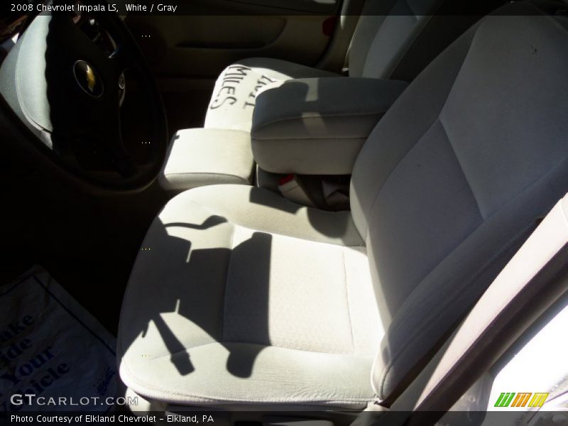White / Gray 2008 Chevrolet Impala LS