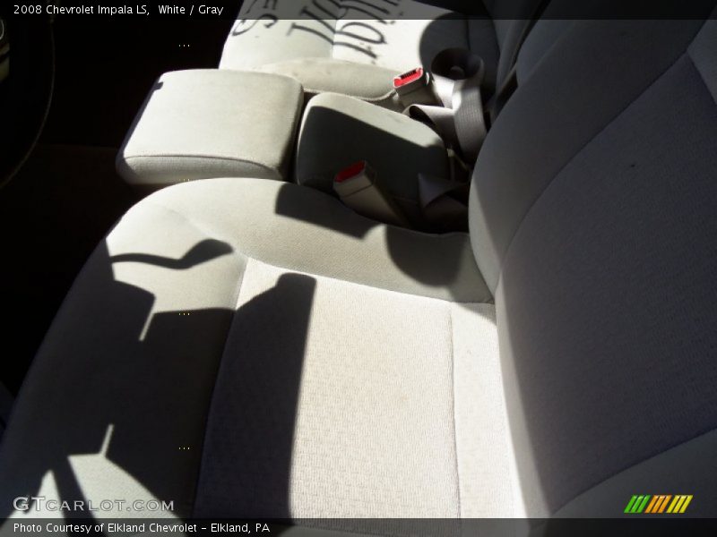 White / Gray 2008 Chevrolet Impala LS