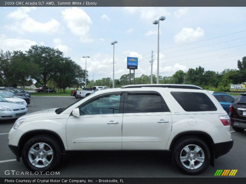 Summit White / Ebony 2009 GMC Acadia SLT AWD