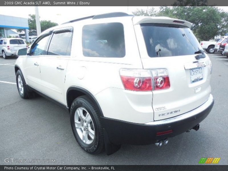 Summit White / Ebony 2009 GMC Acadia SLT AWD