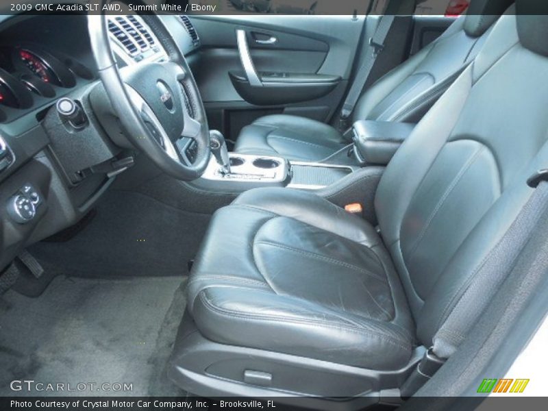 Summit White / Ebony 2009 GMC Acadia SLT AWD