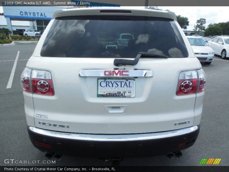 Summit White / Ebony 2009 GMC Acadia SLT AWD