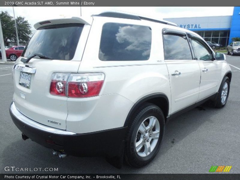 Summit White / Ebony 2009 GMC Acadia SLT AWD