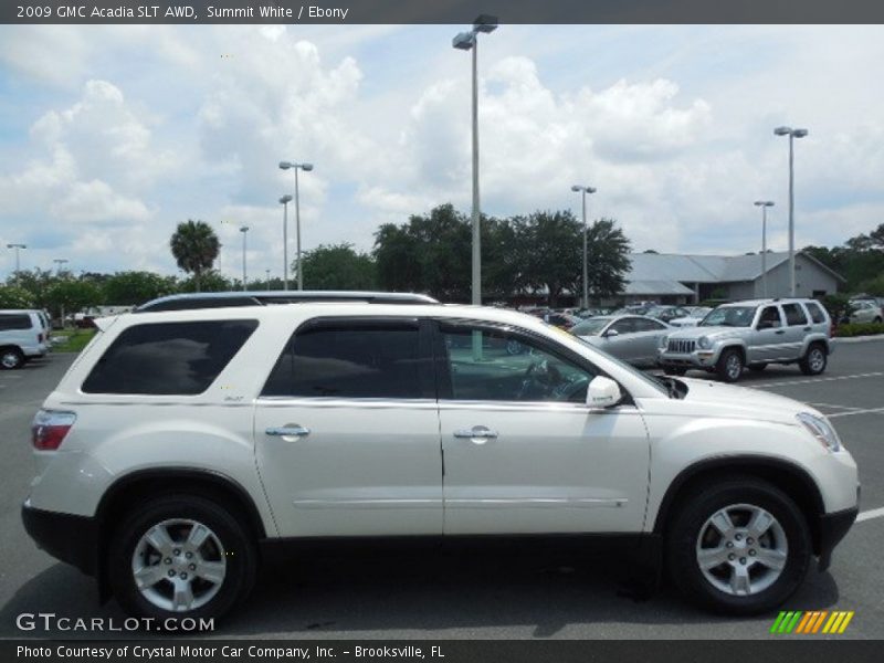 Summit White / Ebony 2009 GMC Acadia SLT AWD