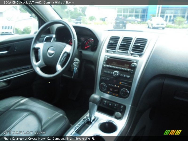 Summit White / Ebony 2009 GMC Acadia SLT AWD