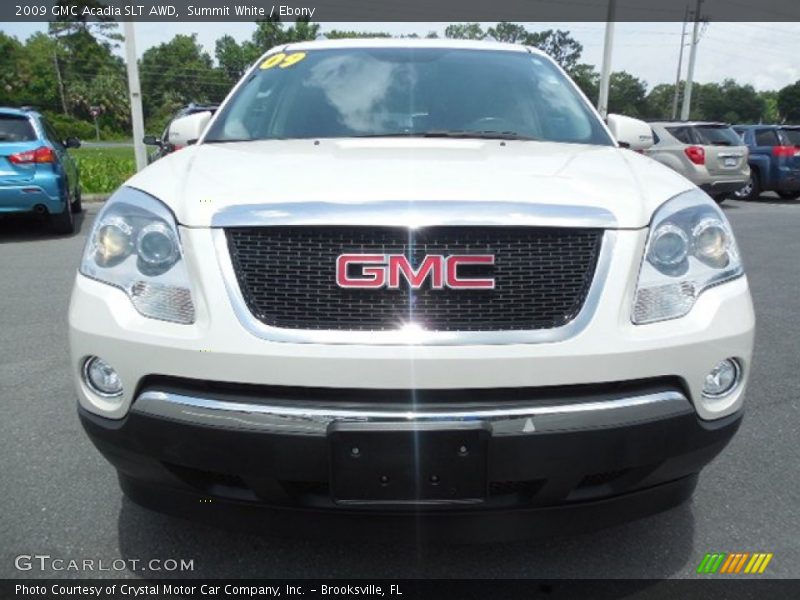 Summit White / Ebony 2009 GMC Acadia SLT AWD