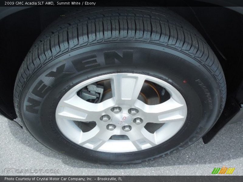 Summit White / Ebony 2009 GMC Acadia SLT AWD