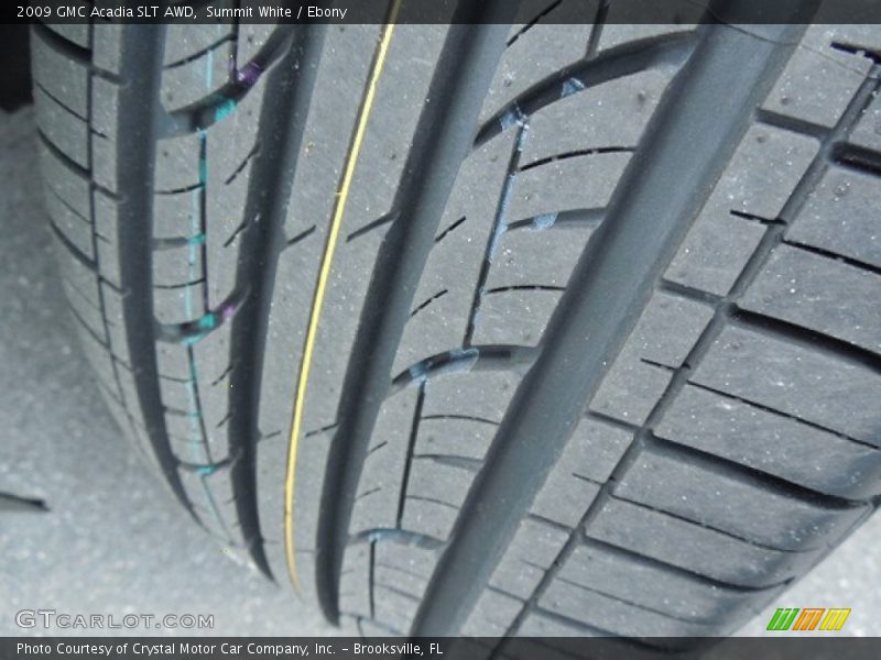 Summit White / Ebony 2009 GMC Acadia SLT AWD