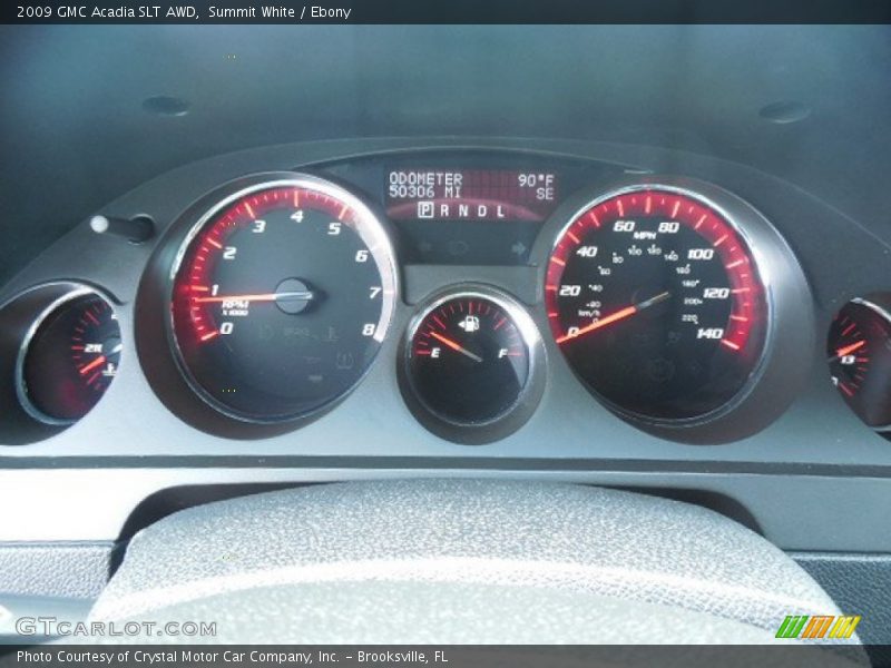 Summit White / Ebony 2009 GMC Acadia SLT AWD