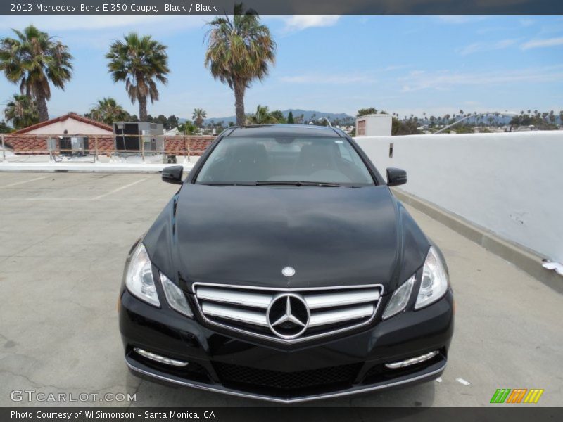 Black / Black 2013 Mercedes-Benz E 350 Coupe