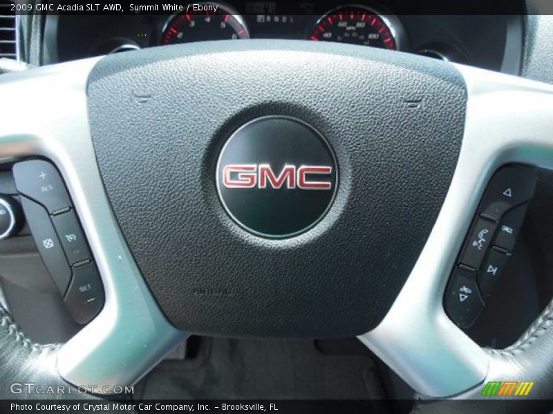 Summit White / Ebony 2009 GMC Acadia SLT AWD