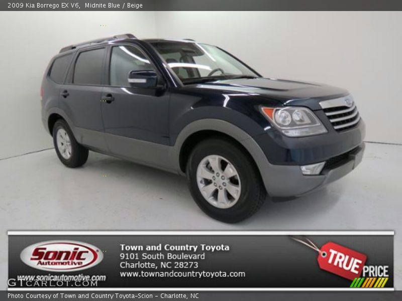 Midnite Blue / Beige 2009 Kia Borrego EX V6