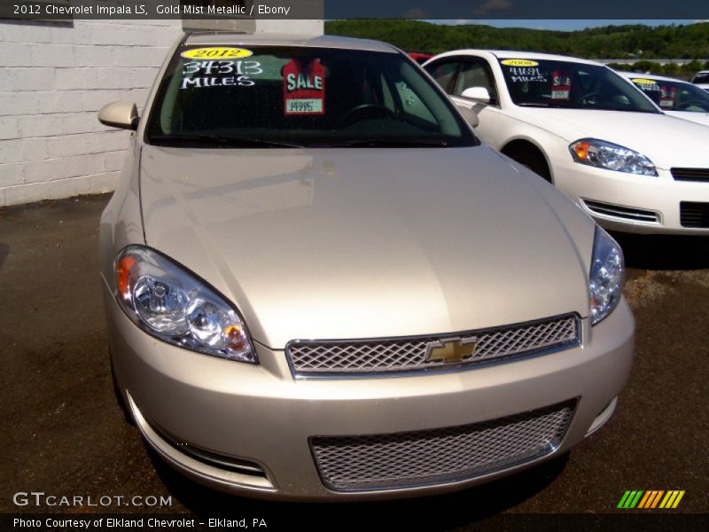 Gold Mist Metallic / Ebony 2012 Chevrolet Impala LS