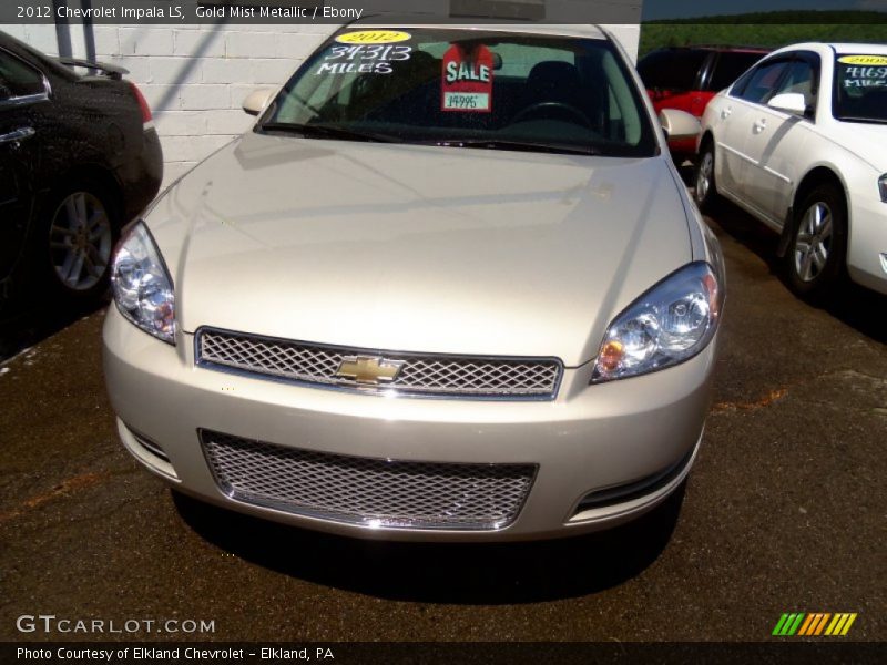 Gold Mist Metallic / Ebony 2012 Chevrolet Impala LS