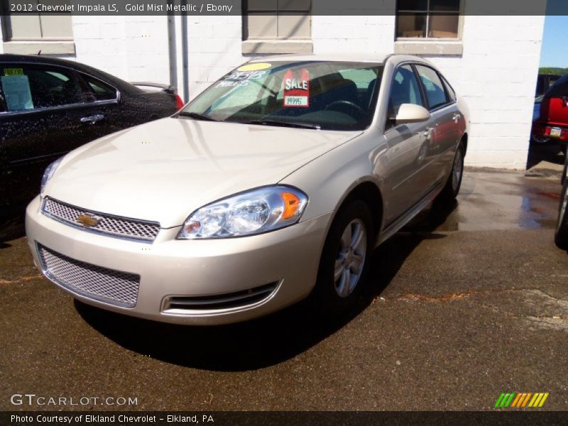 Gold Mist Metallic / Ebony 2012 Chevrolet Impala LS