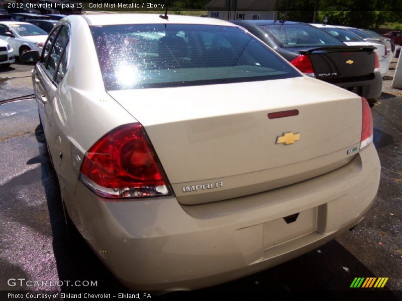 Gold Mist Metallic / Ebony 2012 Chevrolet Impala LS
