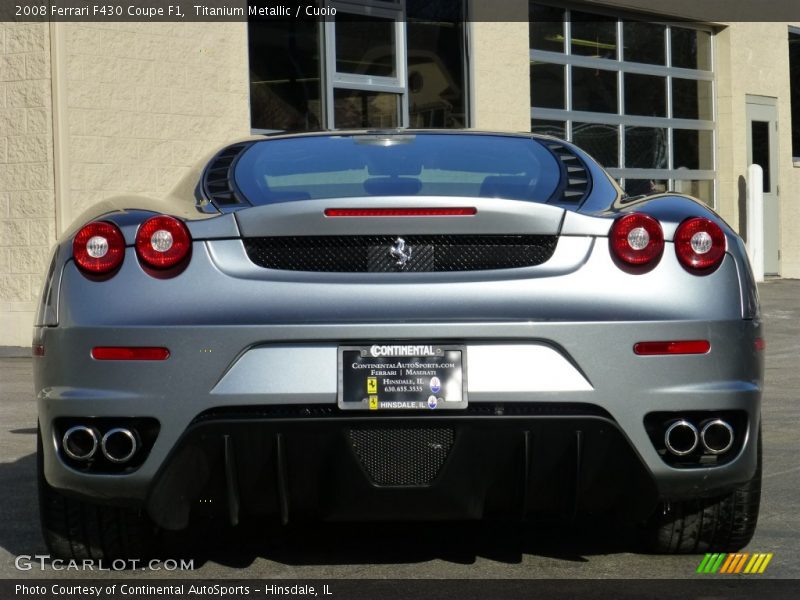 Titanium Metallic / Cuoio 2008 Ferrari F430 Coupe F1