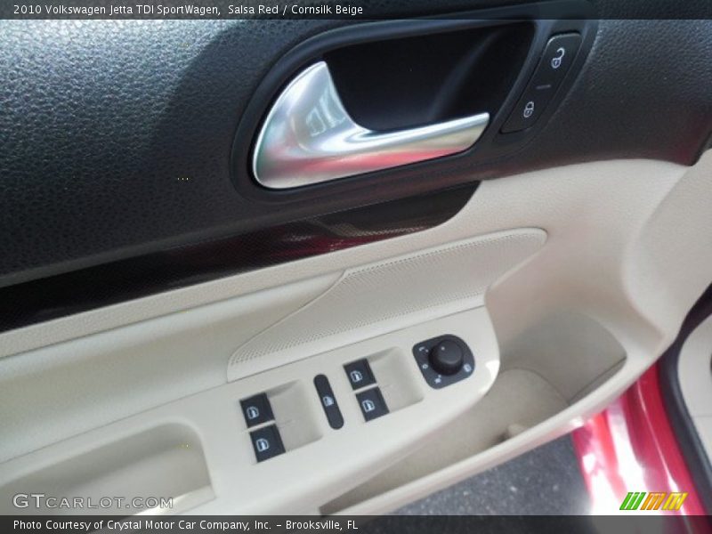 Salsa Red / Cornsilk Beige 2010 Volkswagen Jetta TDI SportWagen
