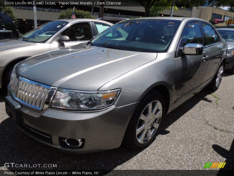 Vapor Silver Metallic / Dark Charcoal 2009 Lincoln MKZ AWD Sedan
