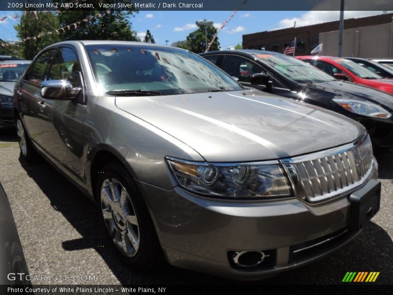 Vapor Silver Metallic / Dark Charcoal 2009 Lincoln MKZ AWD Sedan