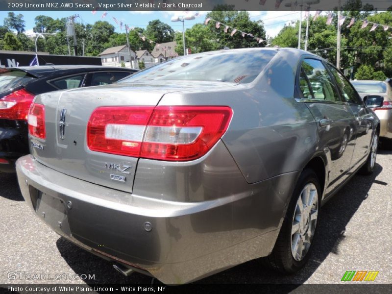 Vapor Silver Metallic / Dark Charcoal 2009 Lincoln MKZ AWD Sedan