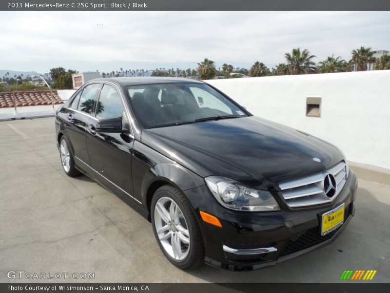 Black / Black 2013 Mercedes-Benz C 250 Sport