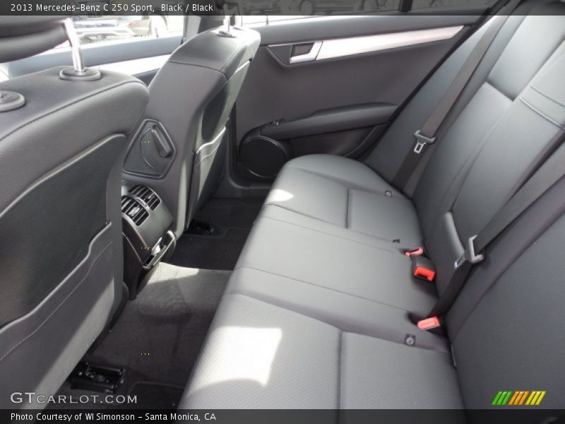 Black / Black 2013 Mercedes-Benz C 250 Sport