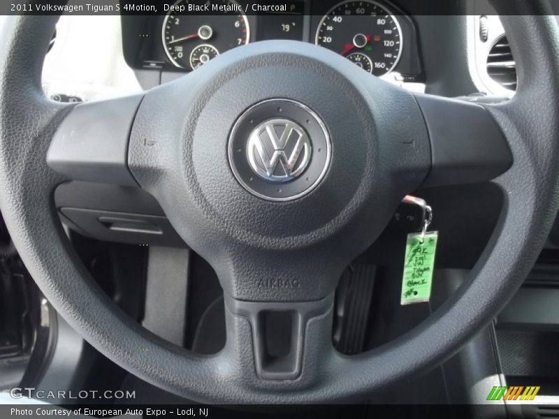 Deep Black Metallic / Charcoal 2011 Volkswagen Tiguan S 4Motion
