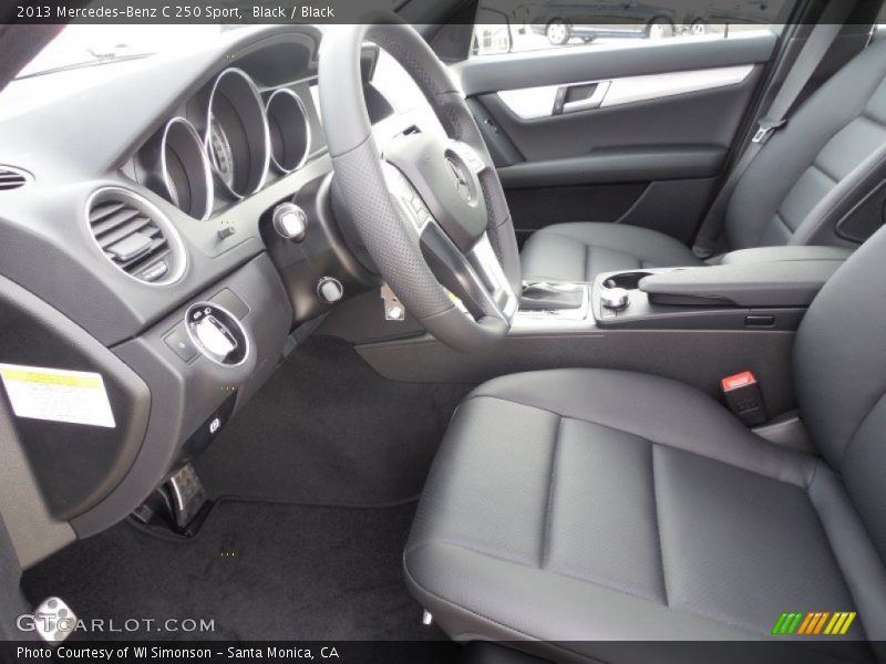 Black / Black 2013 Mercedes-Benz C 250 Sport