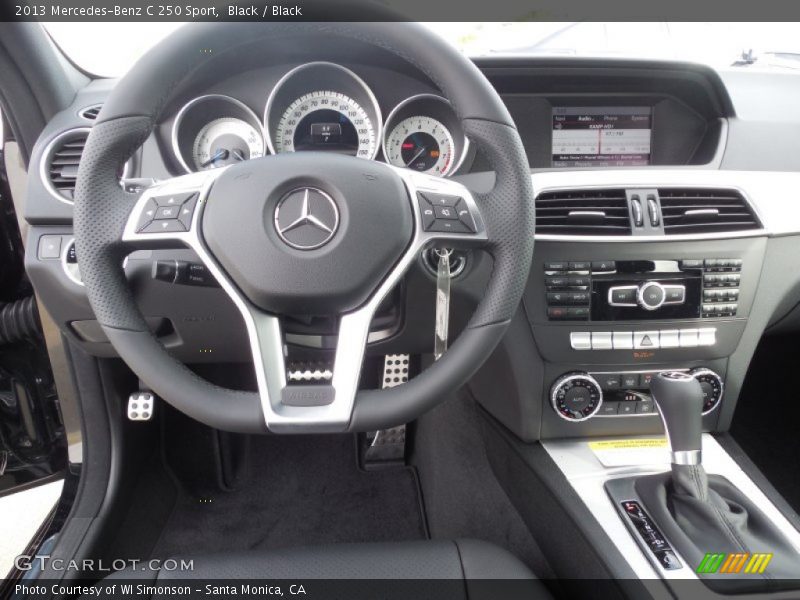 Black / Black 2013 Mercedes-Benz C 250 Sport