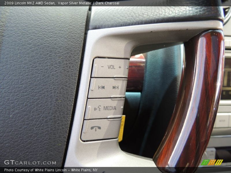 Vapor Silver Metallic / Dark Charcoal 2009 Lincoln MKZ AWD Sedan
