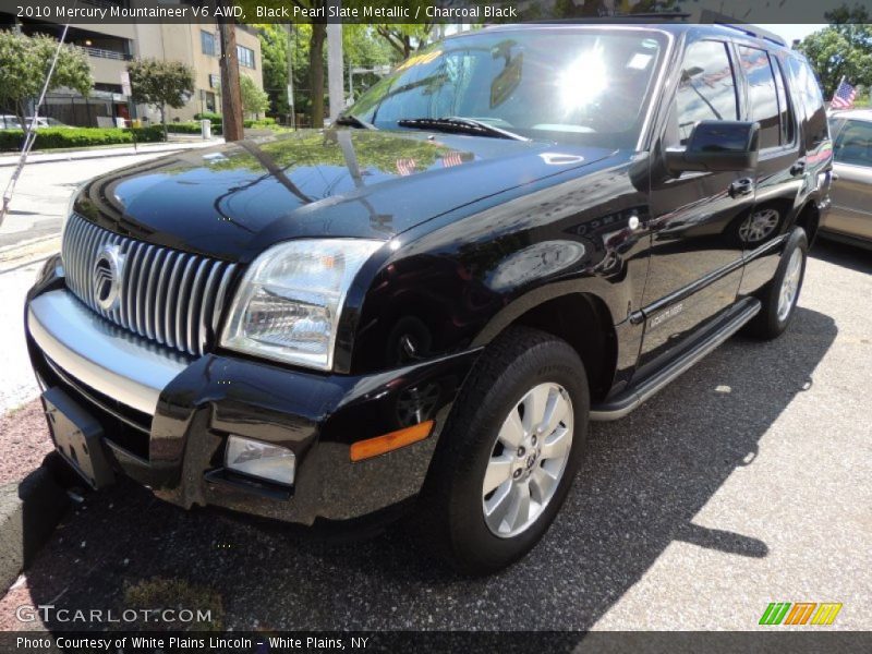 Black Pearl Slate Metallic / Charcoal Black 2010 Mercury Mountaineer V6 AWD