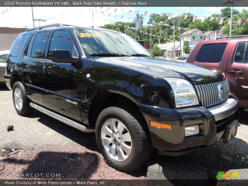 Black Pearl Slate Metallic / Charcoal Black 2010 Mercury Mountaineer V6 AWD