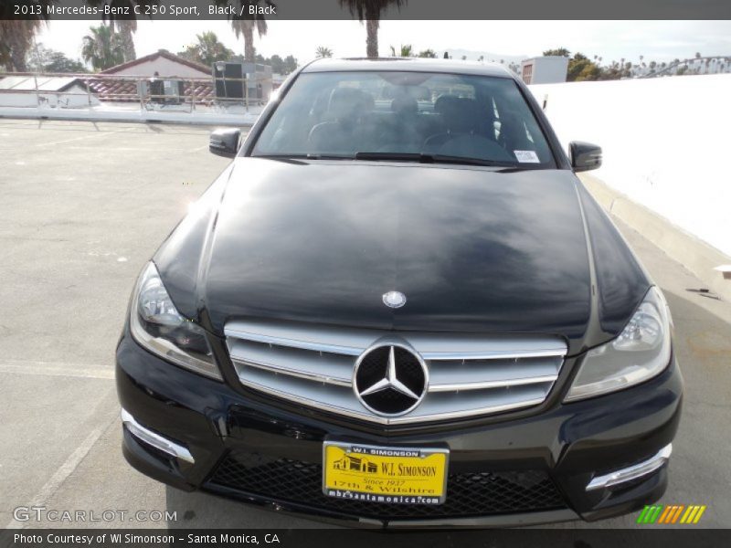 Black / Black 2013 Mercedes-Benz C 250 Sport