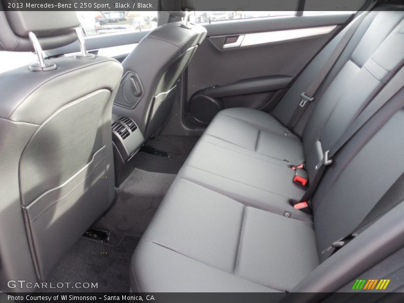 Black / Black 2013 Mercedes-Benz C 250 Sport