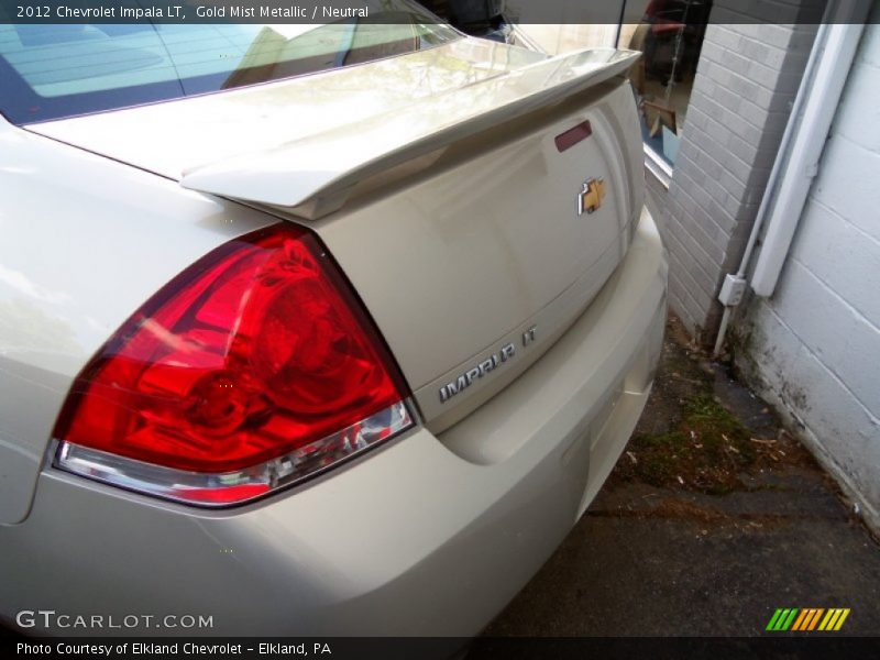 Gold Mist Metallic / Neutral 2012 Chevrolet Impala LT