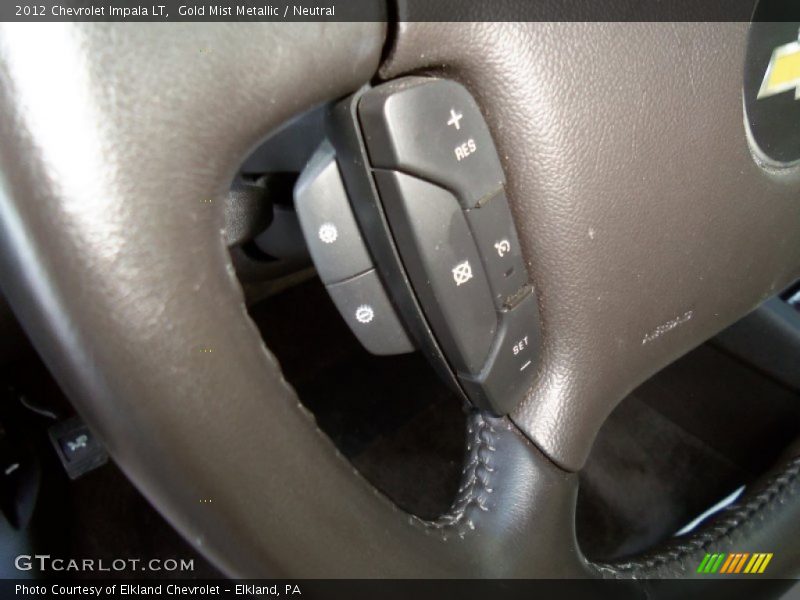 Gold Mist Metallic / Neutral 2012 Chevrolet Impala LT